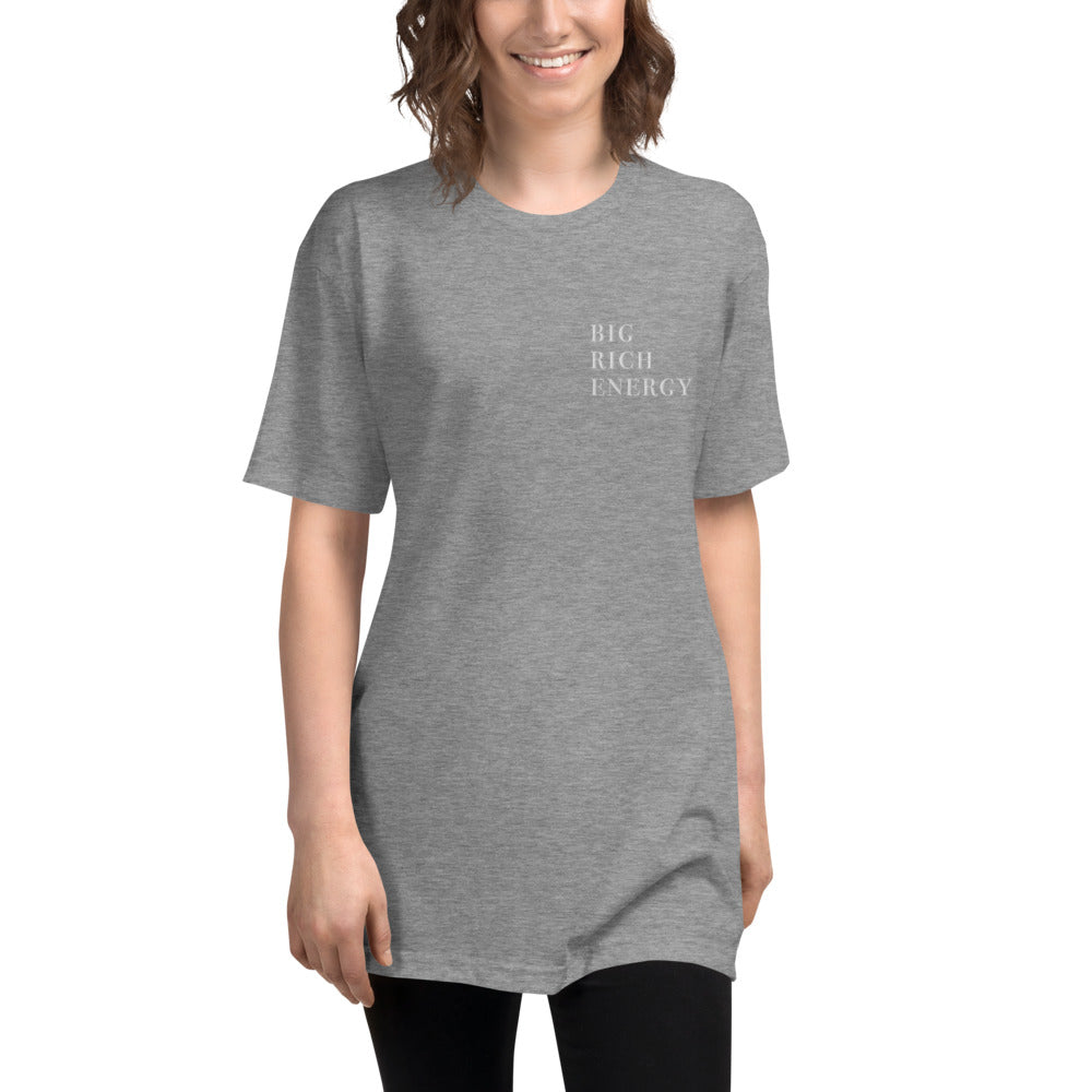 So Much Big Rich Energy Tri-Blend Track Shirt